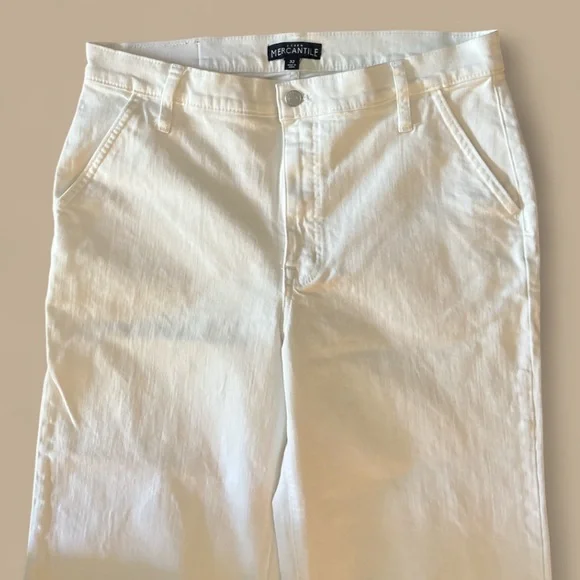 J. Crew Mercantile Wide Leg Cropped Jeans 32 - Picture 3 of 6